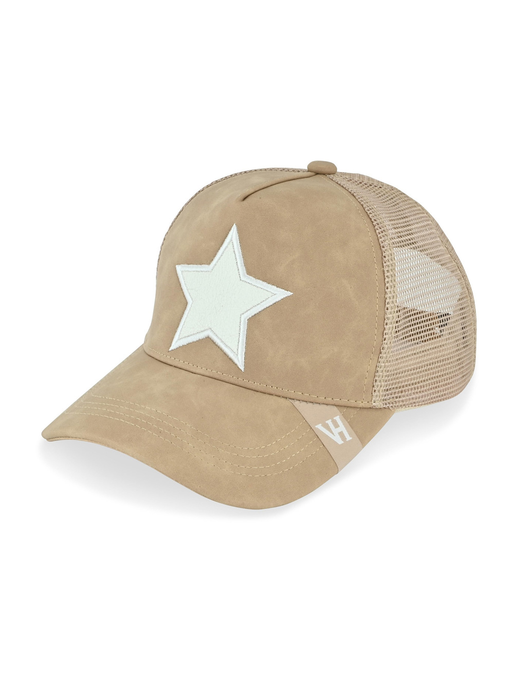 VINTAGE HAVANA Trucker Hats Women | Mesh Adjustable | Camel, White | Size L